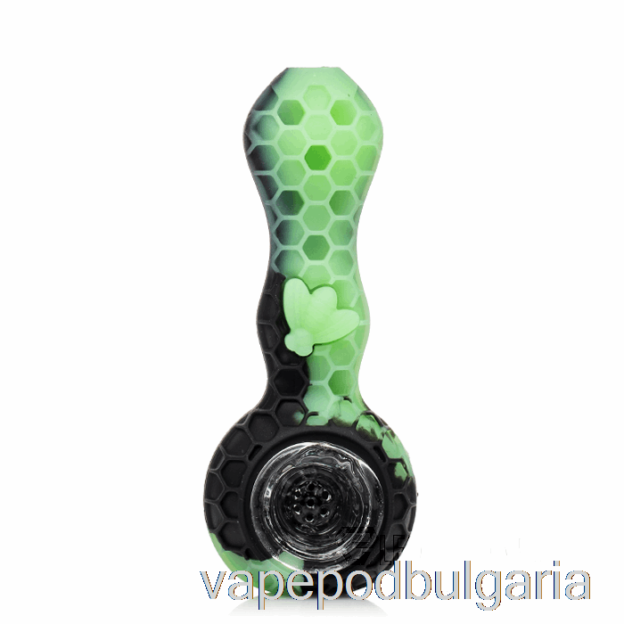 Vape 10000 Дръпки Stratus Bee Silicone Spoon Black / Uv Slime (black / Uv Green)